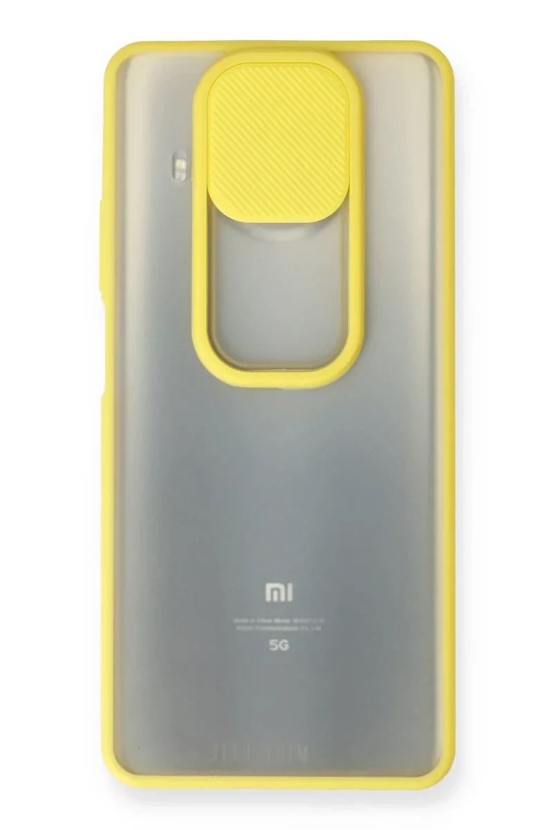 Xiaomi Mi 10T Lite Kılıf Palm Buzlu Kamera Sürgülü Silikon - Sarı Fiyatı, Yorumları ve Özellikleri