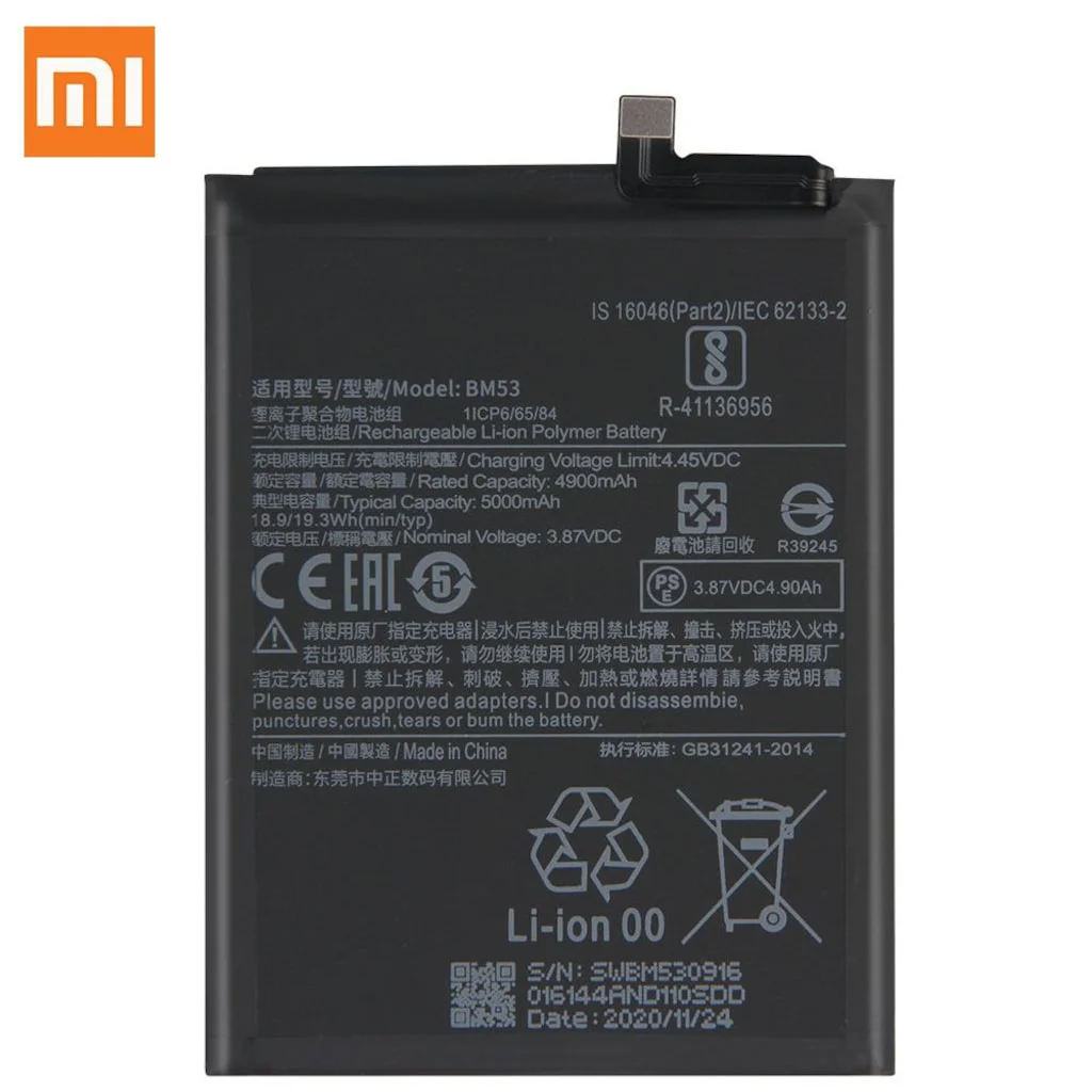 Xiaomi Mi 10t Pro Batarya Pil Bm53
