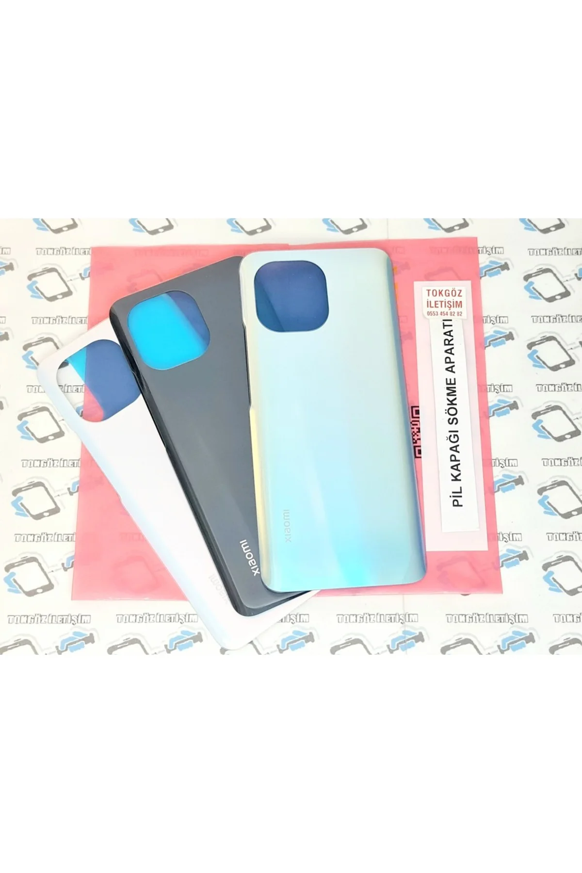 Xiaomi Mi 11 Arka Kapak Batarya Pil Kapağı (Cam) Beyaz