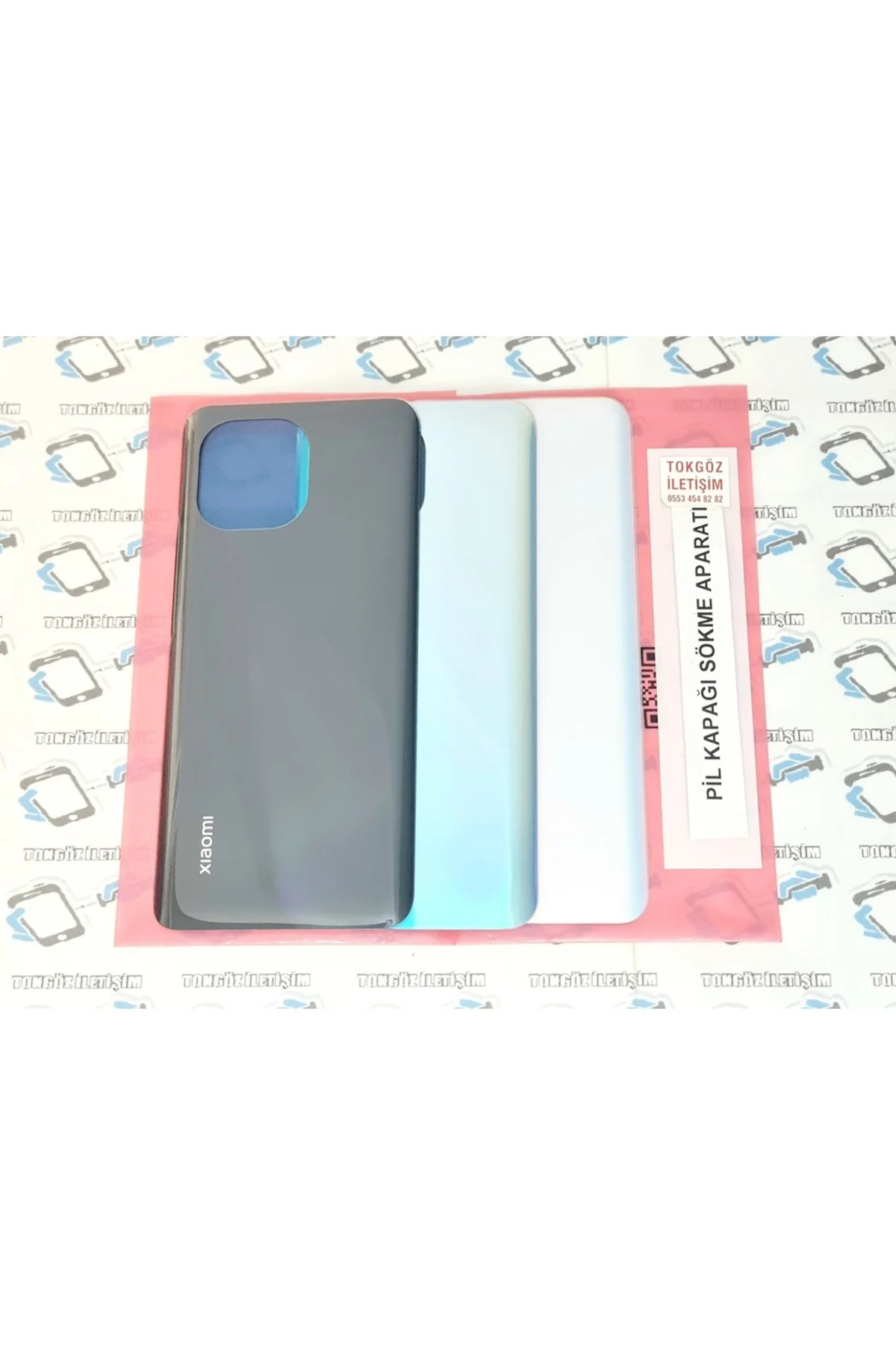 Xiaomi Mi 11 Arka Kapak Batarya Pil Kapağı (Cam) Beyaz