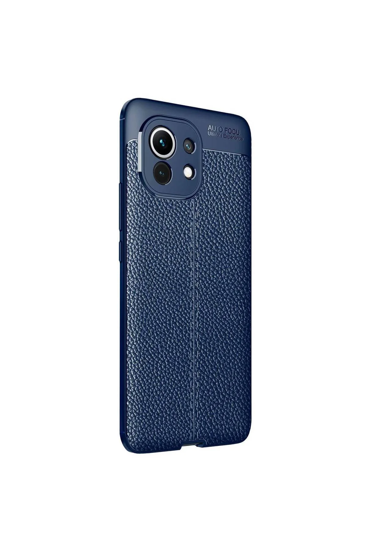 Xiaomi Mi 11 Deri Görünümlü Silikon Kırmızı