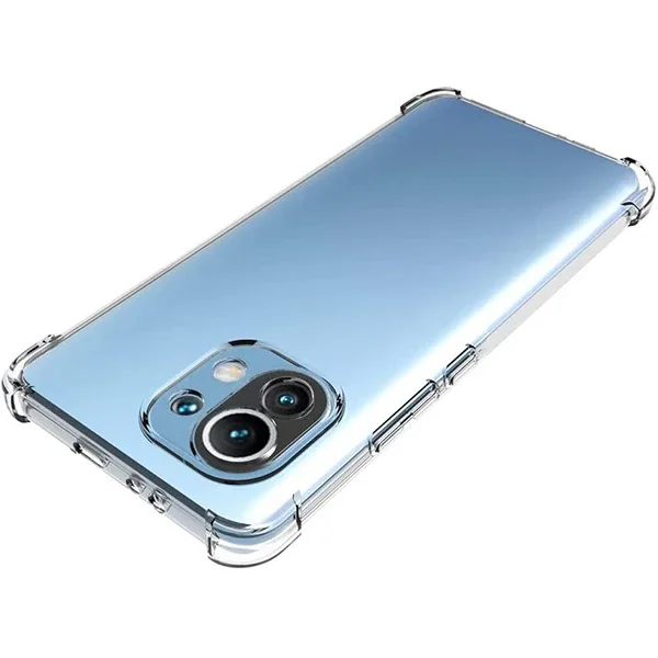 Xiaomi Mi 11 Kamera Korumalı Shockproof Silikon Kılıf - Darbe Emici Şeffaf TPU
