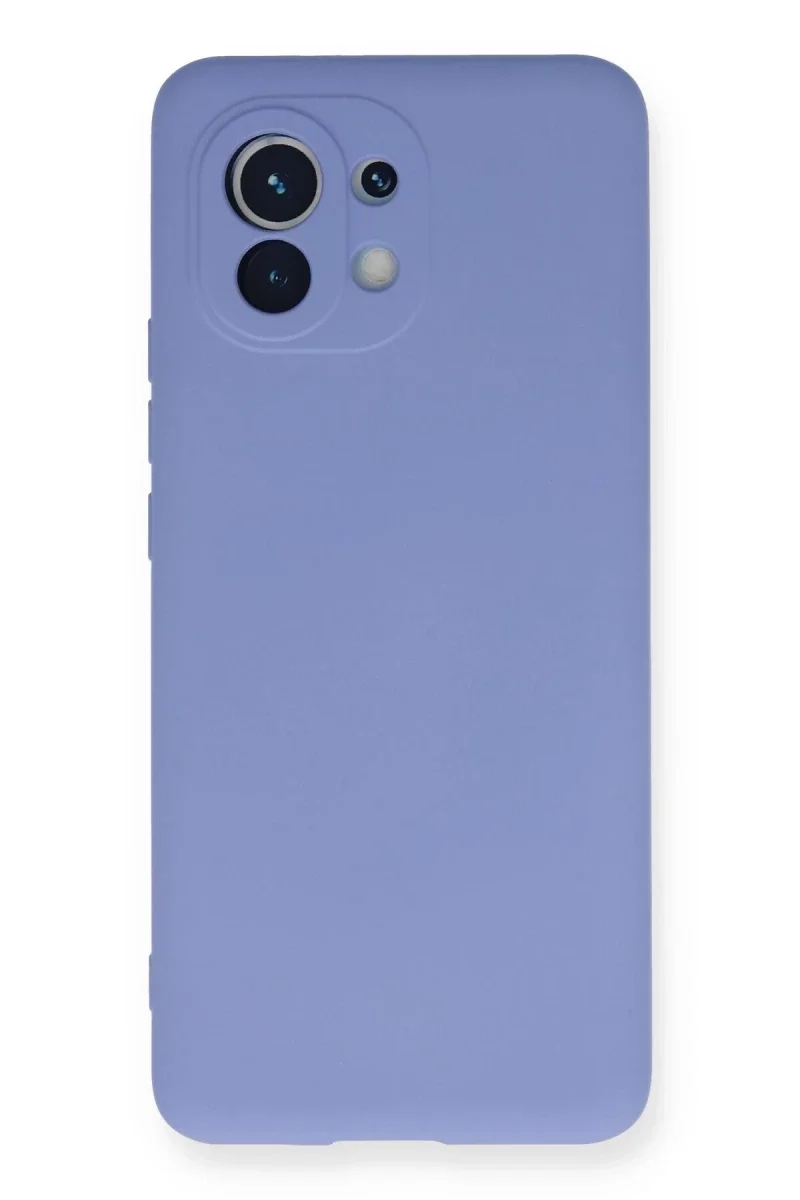 Xiaomi Mi 11 Kılıf Nano içi Kadife Silikon - Lila