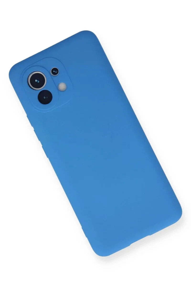 Xiaomi Mi 11 Kılıf Nano içi Kadife Silikon - Mavi Xiaomi Mi 11 Kılıf Nano içi Kadife Silikon - Mavi