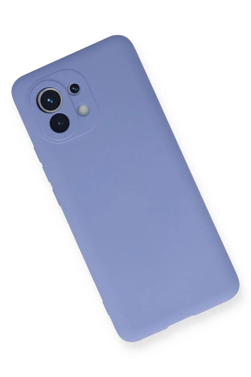Xiaomi Mi 11 Kılıf Nano içi Kadife Silikon - Lila