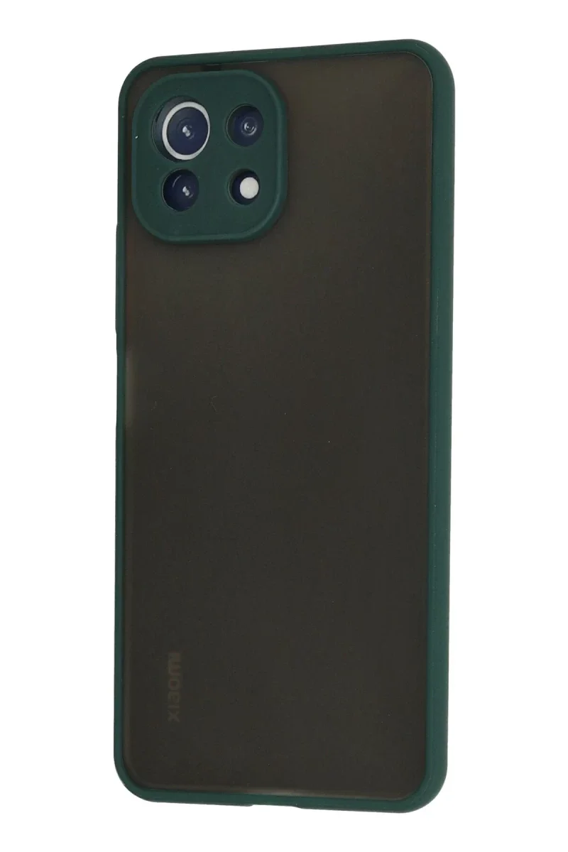 Xiaomi Mİ 11 Lite Kılıf Montreal Silikon Kapak - Yeşil