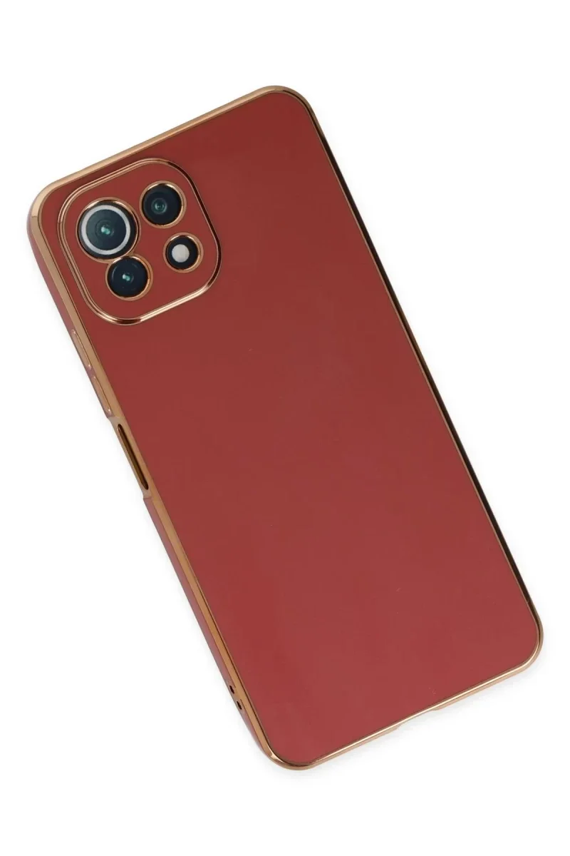 Xiaomi Mİ 11 Lite Kılıf Volet Silikon - Kırmızı Xiaomi Mİ 11 Lite Kılıf Volet Silikon - Kırmızı