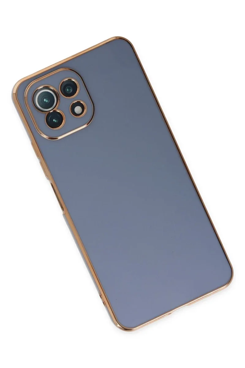 Xiaomi Mİ 11 Lite Kılıf Volet Silikon - Mavi