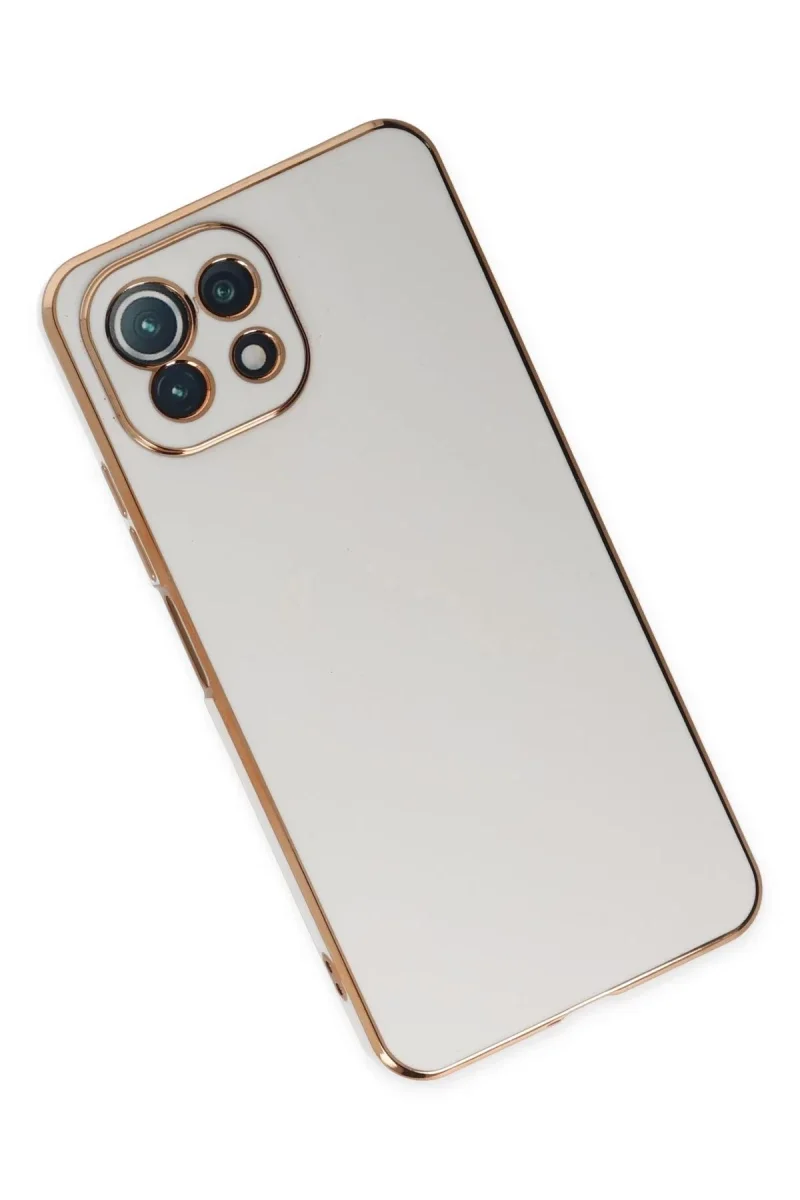 Xiaomi Mİ 11 Lite Kılıf Volet Silikon - Beyaz