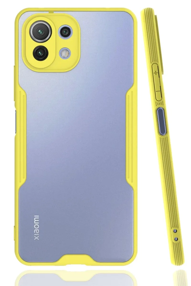 Xiaomi Mİ 11 Lite Kılıf Platin Silikon - Sarı Xiaomi Mİ 11 Lite Kılıf Platin Silikon - Sarı