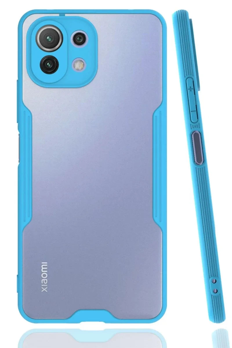 Xiaomi Mİ 11 Lite Kılıf Platin Silikon - Mavi