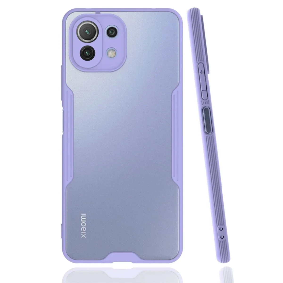 Xiaomi Mİ 11 Lite Kılıf Platin Silikon - Lila Xiaomi Mİ 11 Lite Kılıf Platin Silikon - Lila