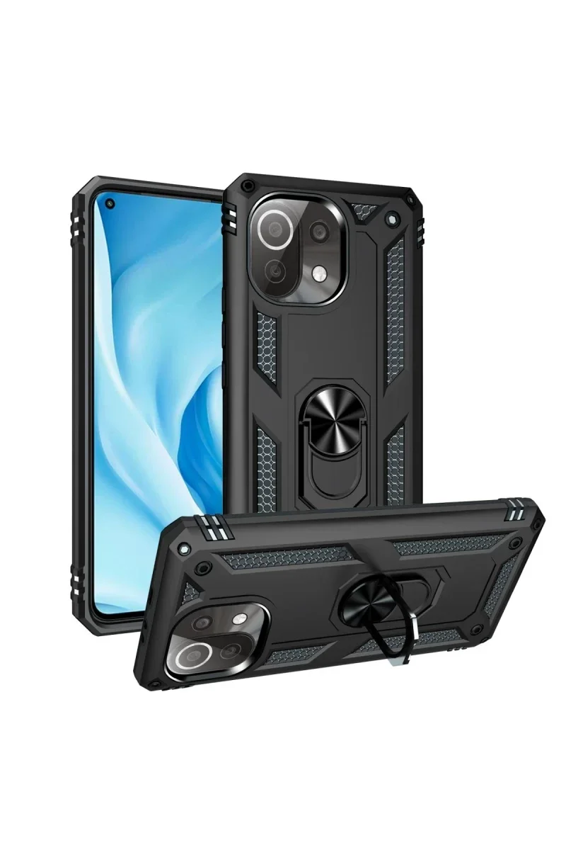 Xiaomi Mİ 11 Lite Kılıf Sofya Yüzüklü Silikon Kapak - Siyah Fiyatı, Yorumları ve Özellikleri