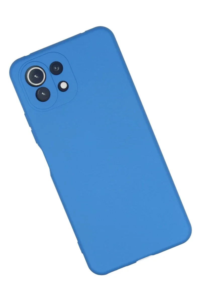 Xiaomi Mİ 11 Lite Kılıf Nano içi Kadife Silikon - Mavi