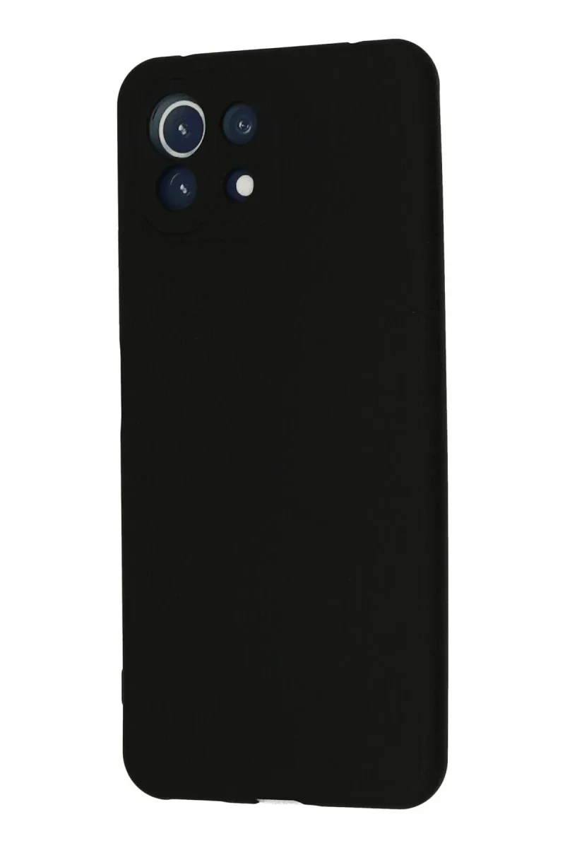 Xiaomi Mİ 11 Lite Kılıf Nano içi Kadife Silikon - Siyah