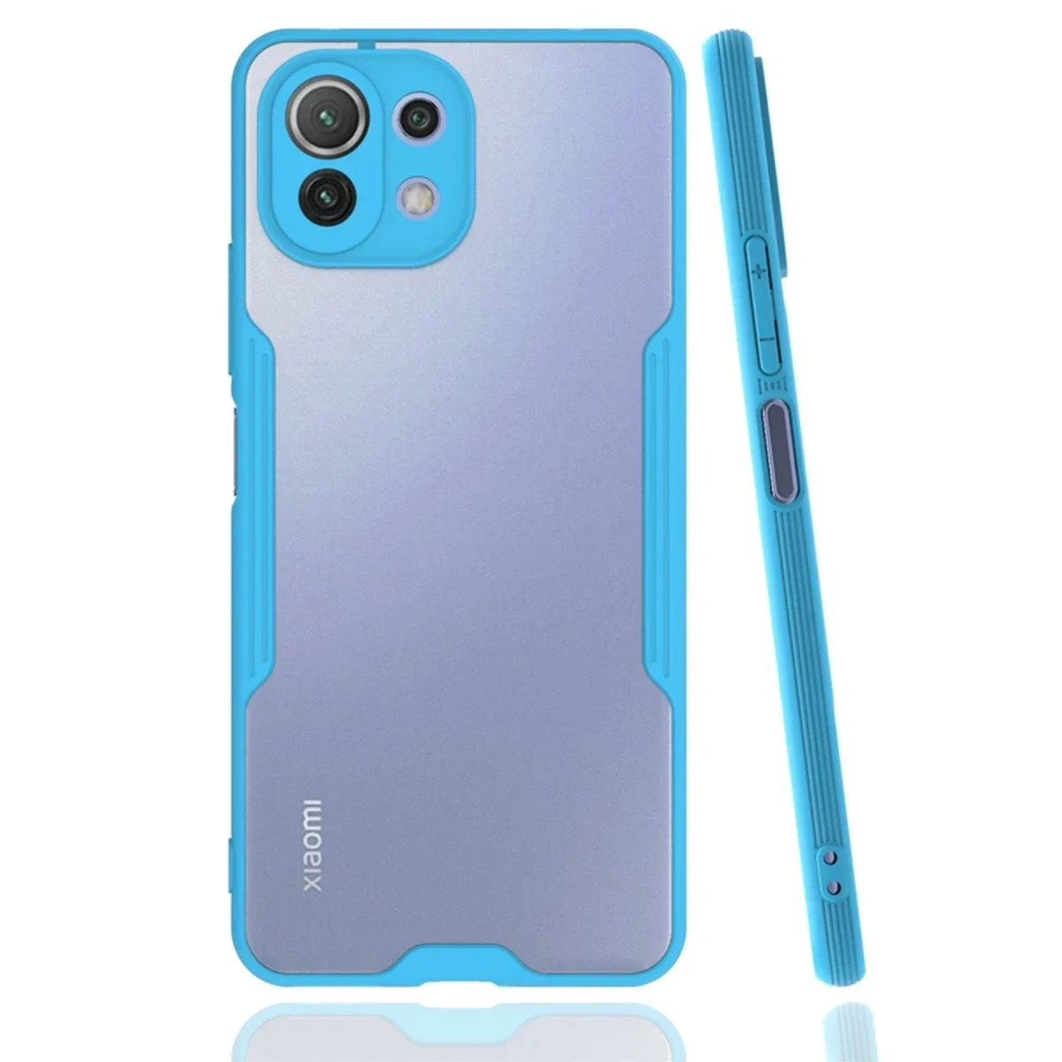 Xiaomi Mİ 11 Lite Kılıf Platin Silikon - Mavi