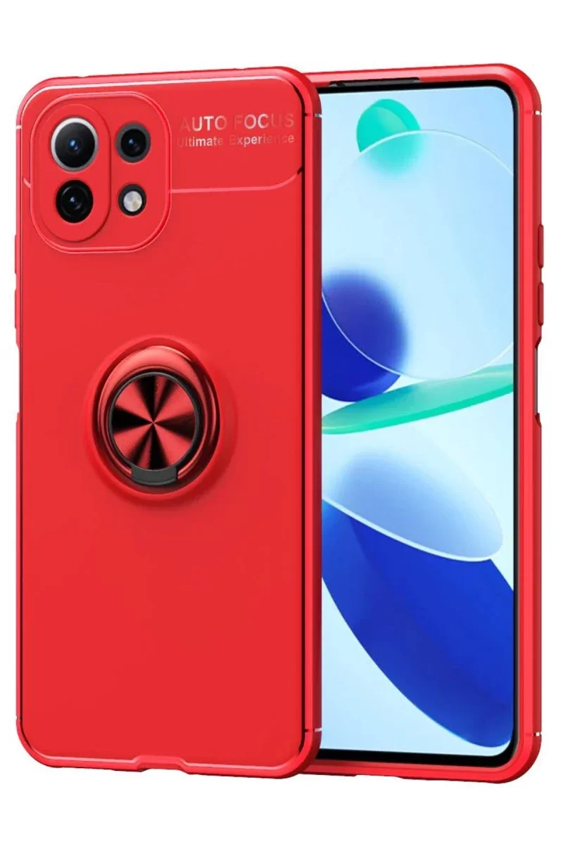 Xiaomi Mİ 11 Lite Kılıf Range Yüzüklü Silikon - Kırmızı Fiyatı, Yorumları ve Özellikleri