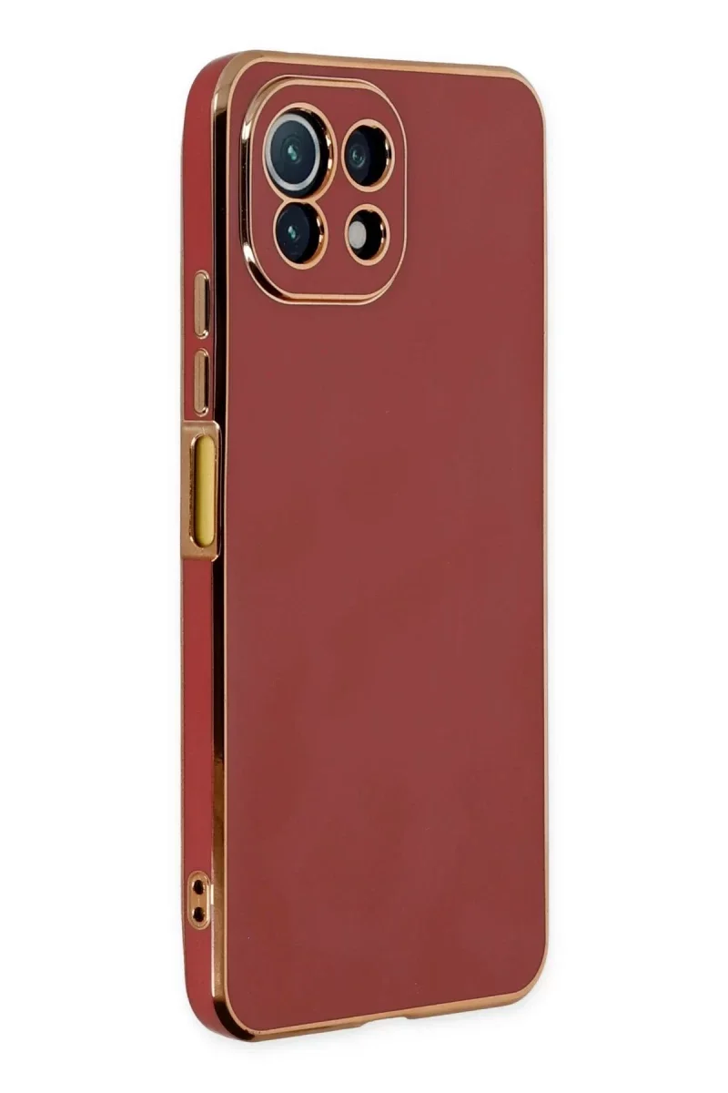 Xiaomi Mİ 11 Lite Kılıf Volet Silikon - Kırmızı Xiaomi Mİ 11 Lite Kılıf Volet Silikon - Kırmızı