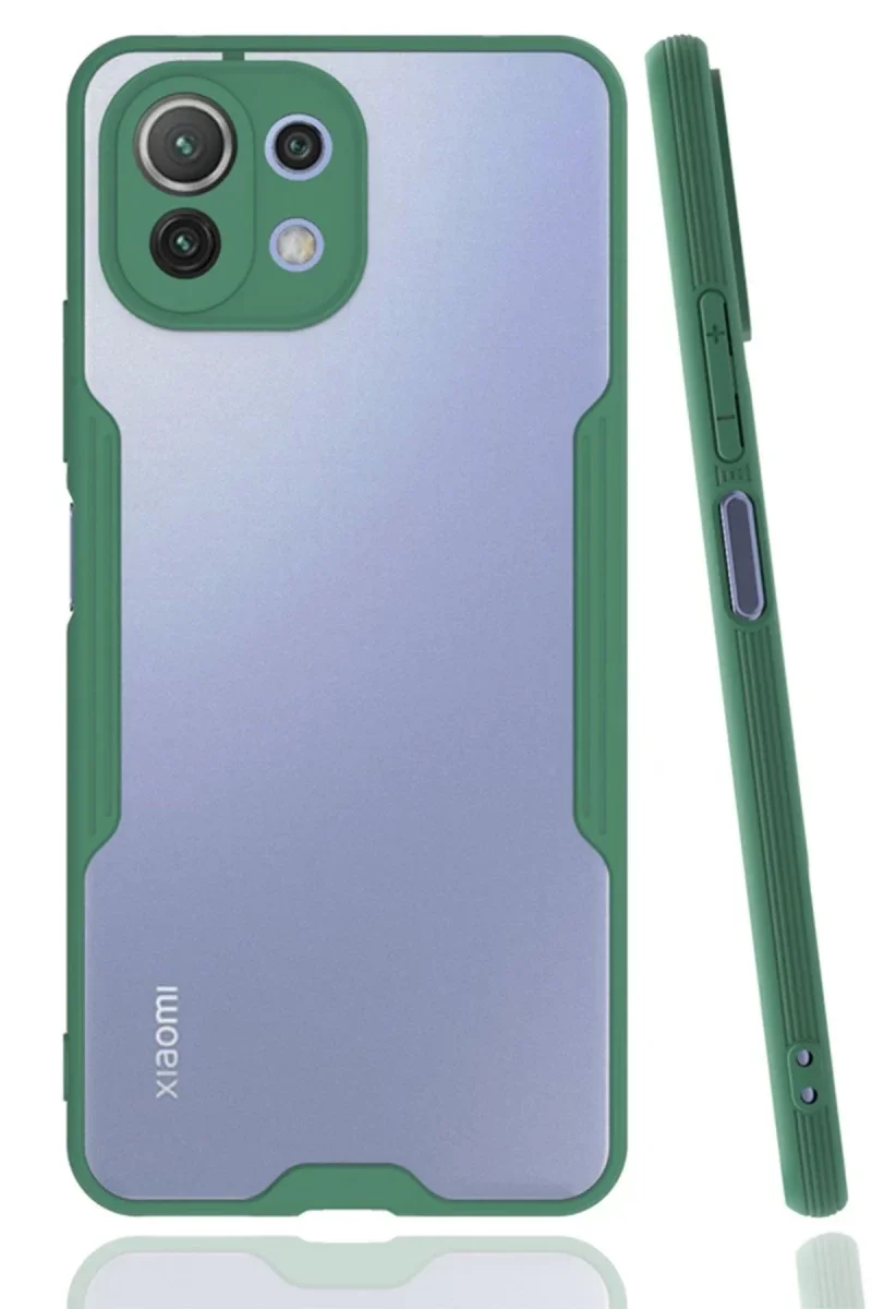 Xiaomi Mİ 11 Lite Kılıf Platin Silikon - Yeşil