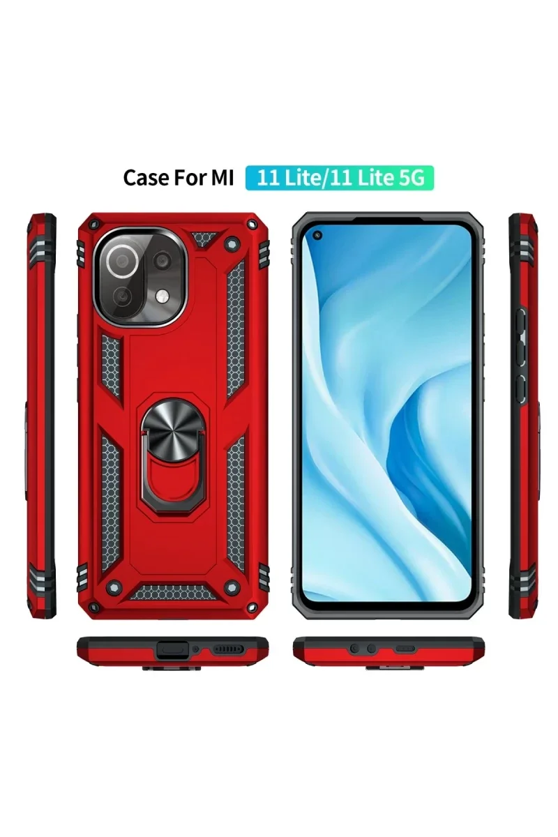 Xiaomi Mİ 11 Lite Kılıf Sofya Yüzüklü Silikon Kapak - Kırmızı Fiyatı, Yorumları ve Özellikleri