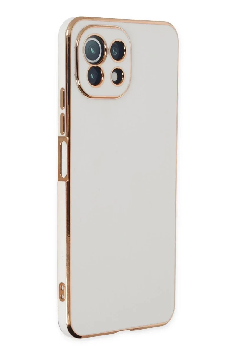 Xiaomi Mİ 11 Lite Kılıf Volet Silikon - Beyaz