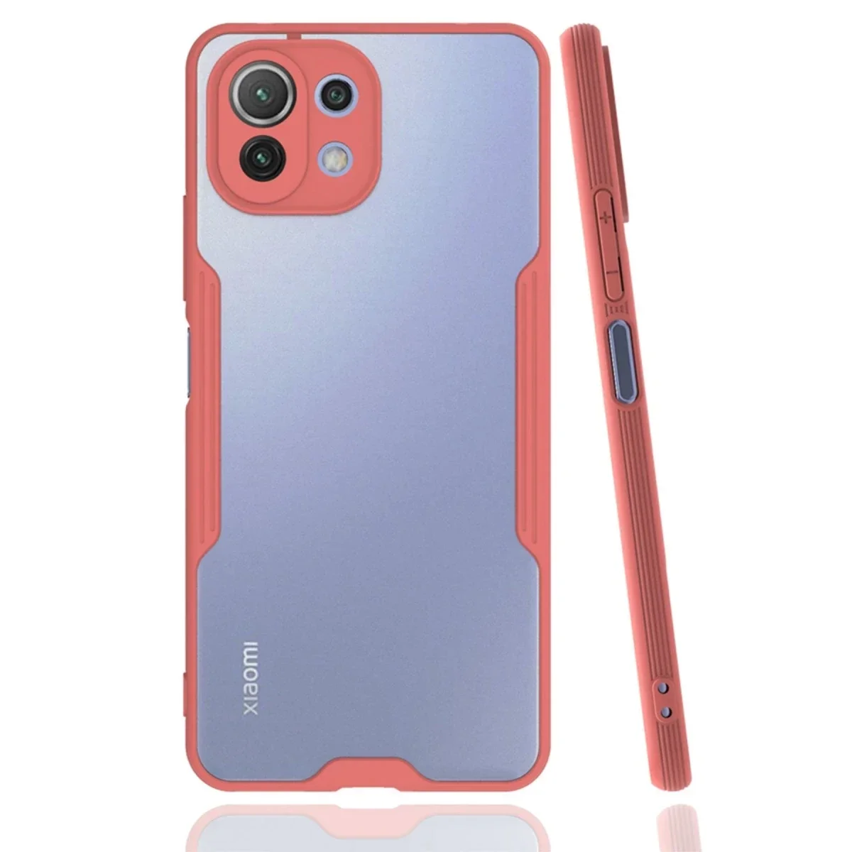 Xiaomi Mİ 11 Lite Kılıf Platin Silikon - Pembe Xiaomi Mİ 11 Lite Kılıf Platin Silikon - Pembe