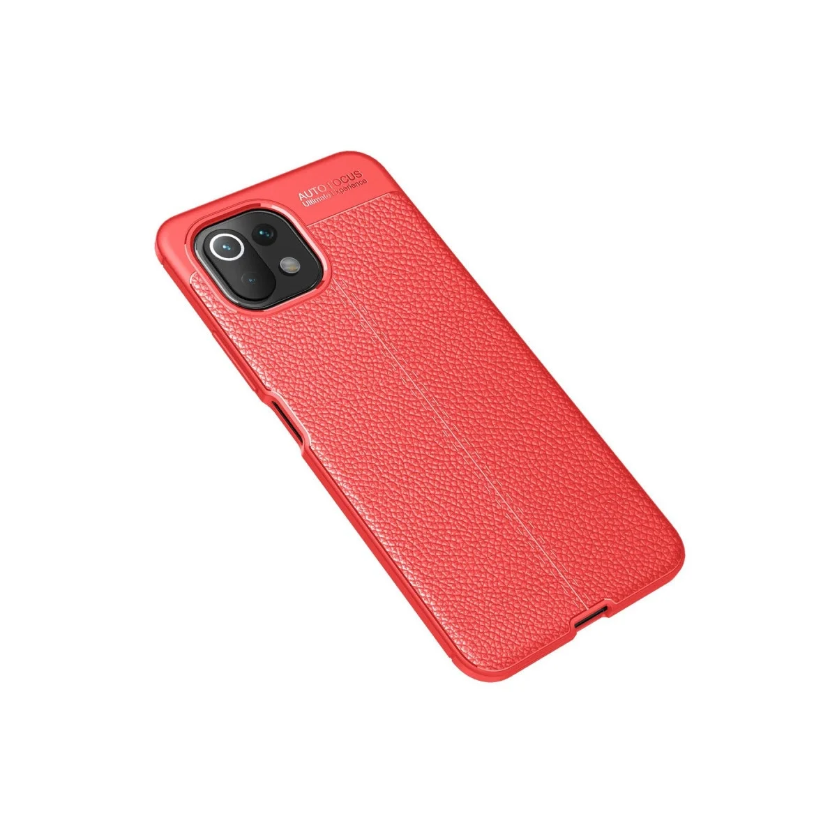 Xiaomi Mi 11 Lite Kılıf Auto Focus Kapak - Kırmızı Xiaomi Mi 11 Lite Kılıf Auto Focus Kapak - Kırmızı