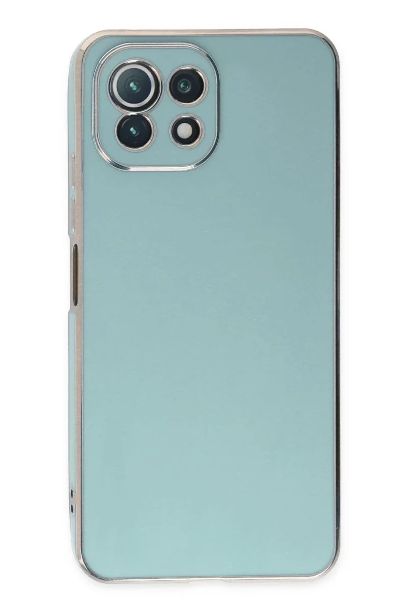 Xiaomi Mİ 11 Lite Kılıf Volet Silikon - Açık Yeşil Xiaomi Mİ 11 Lite Kılıf Volet Silikon - Açık Yeşil