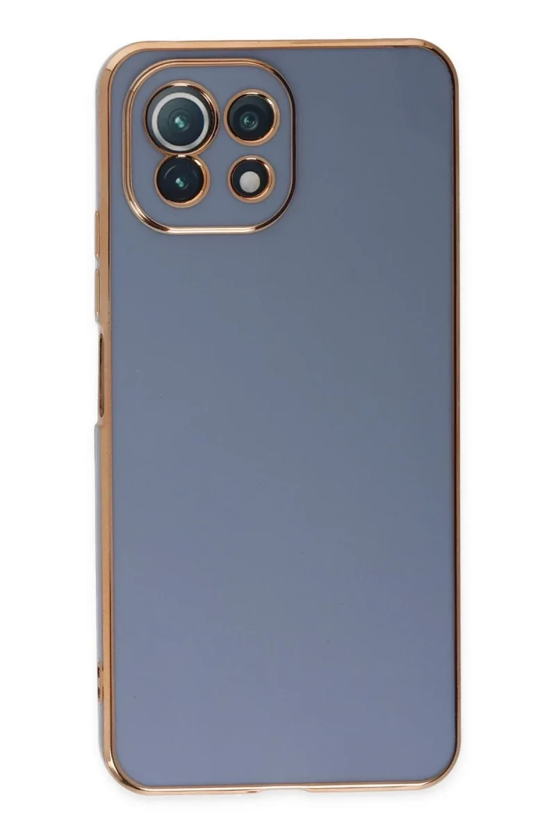 Xiaomi Mİ 11 Lite Kılıf Volet Silikon - Mavi