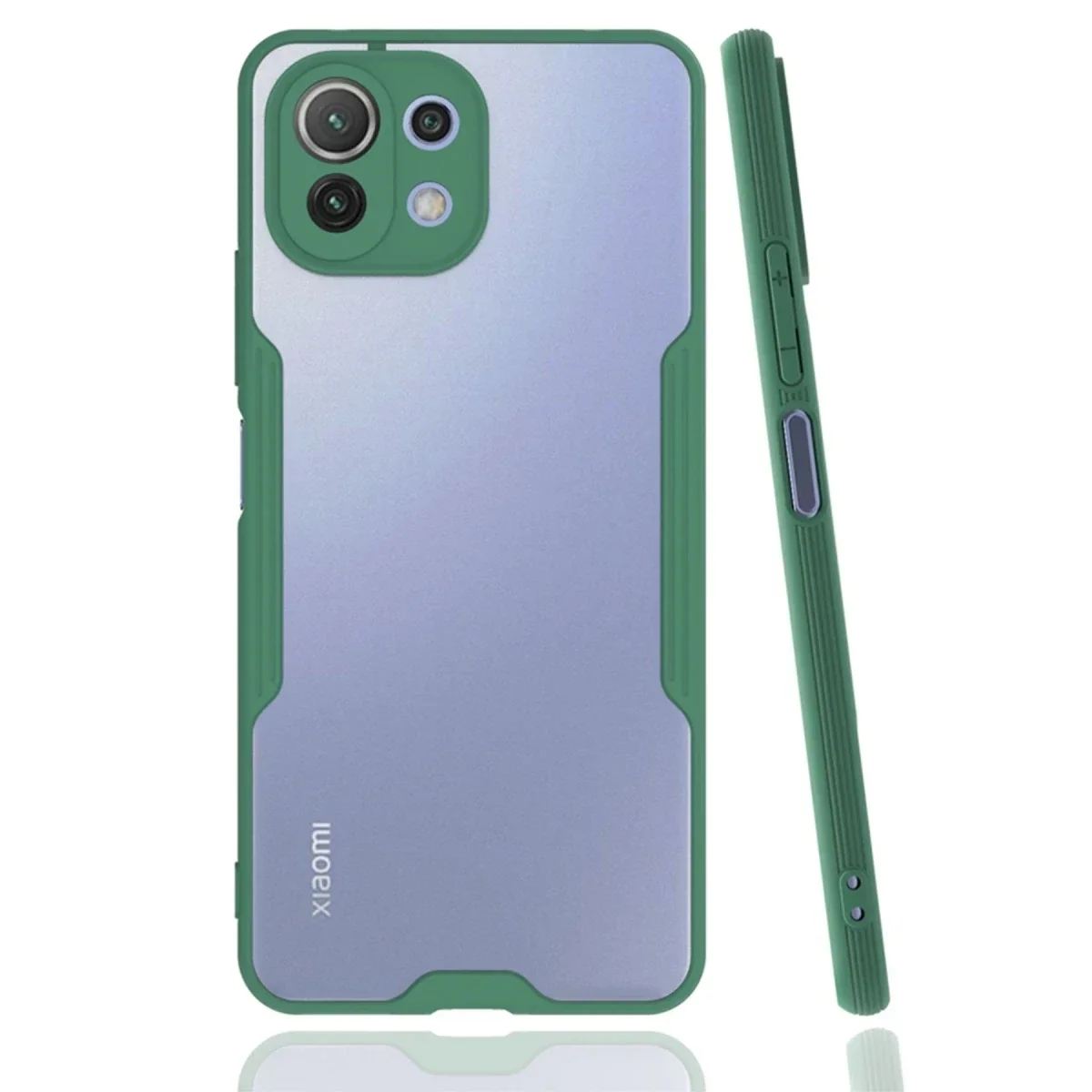 Xiaomi Mİ 11 Lite Kılıf Platin Silikon - Yeşil