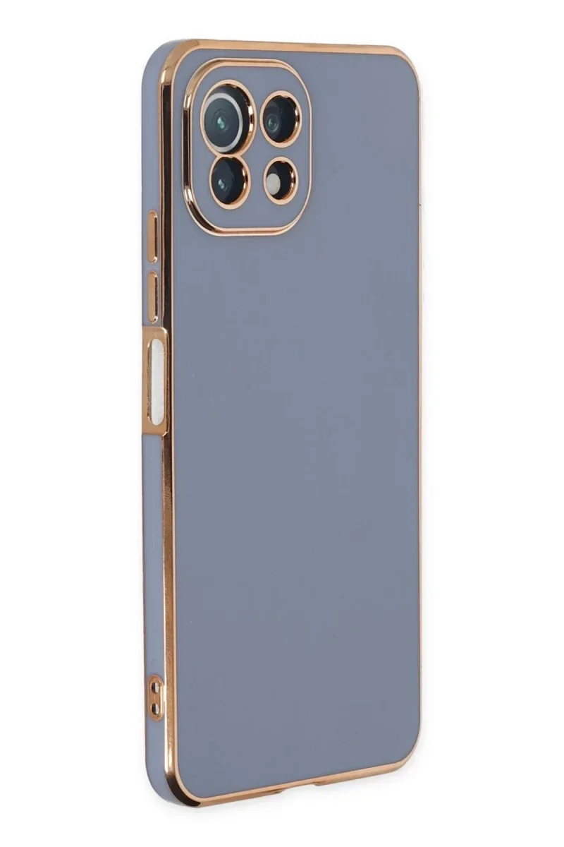 Xiaomi Mİ 11 Lite Kılıf Volet Silikon - Mavi