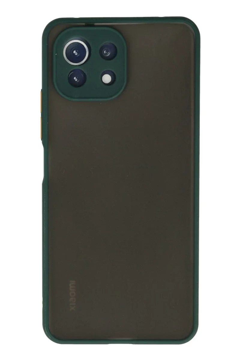 Xiaomi Mİ 11 Lite Kılıf Montreal Silikon Kapak - Yeşil