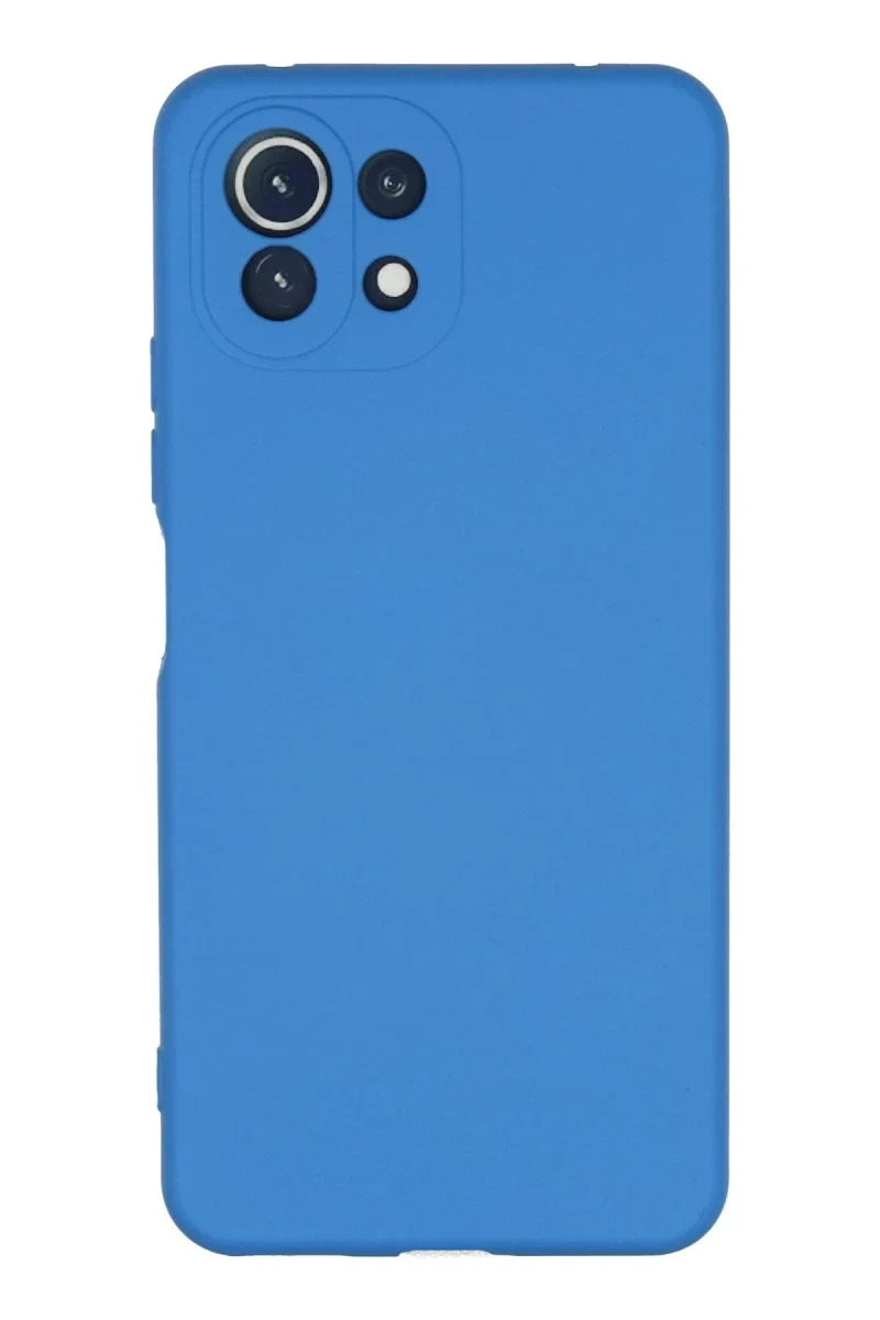 Xiaomi Mİ 11 Lite Kılıf Nano içi Kadife Silikon - Mavi
