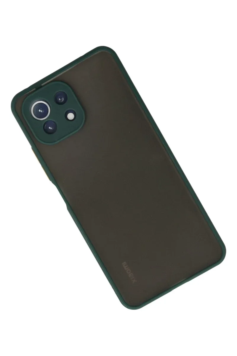 Xiaomi Mİ 11 Lite Kılıf Montreal Silikon Kapak - Yeşil