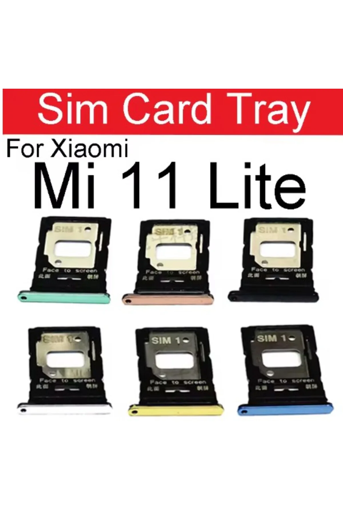 Xiaomi Mi 11 Lite Sim Paratı Sim Tray Beyaz