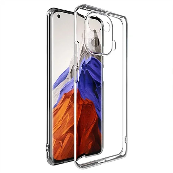 Xiaomi Mi 11 Pro Kılıf - Kamera Korumalı Şeffaf Silikon