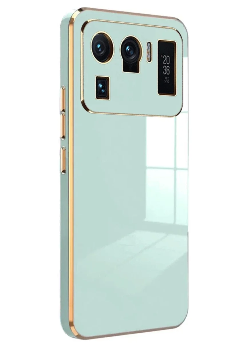 Xiaomi Mi 11 Ultra Kılıf Volet Silikon - Açık Yeşil