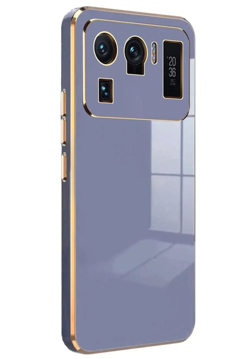 Xiaomi Mi 11 Ultra Kılıf Volet Silikon - Mavi Xiaomi Mi 11 Ultra Kılıf Volet Silikon - Mavi