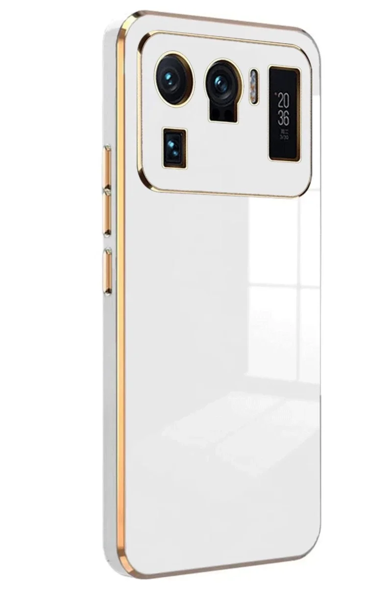 Xiaomi Mi 11 Ultra Kılıf Volet Silikon - Beyaz