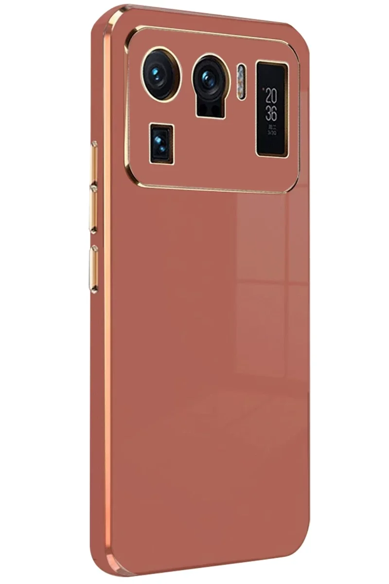 Xiaomi Mi 11 Ultra Kılıf Volet Silikon - Kırmızı Xiaomi Mi 11 Ultra Kılıf Volet Silikon - Kırmızı