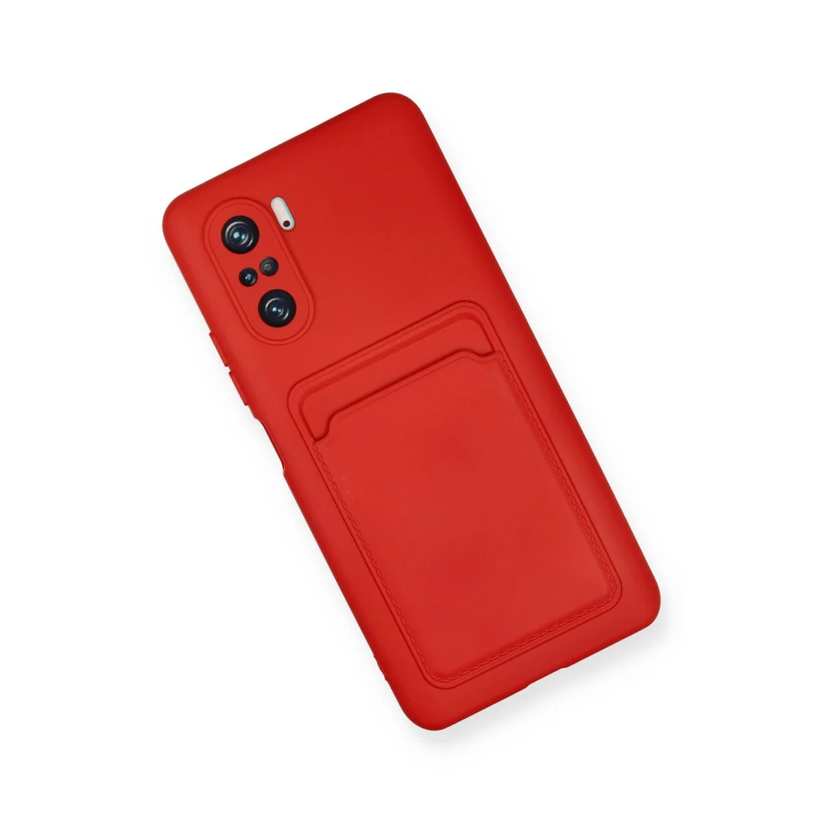 Xiaomi Mi 11i Kılıf Kelvin Kartvizitli Silikon - Kırmızı Xiaomi Mi 11i Kılıf Kelvin Kartvizitli Silikon - Kırmızı