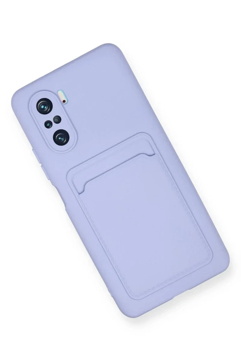Xiaomi Mi 11i Kılıf Kelvin Kartvizitli Silikon - Lila Xiaomi Mi 11i Kılıf Kelvin Kartvizitli Silikon - Lila