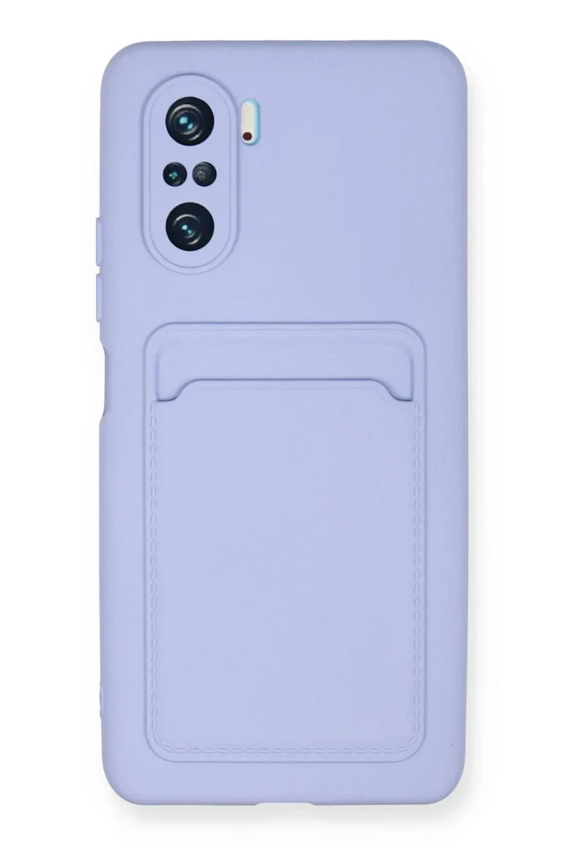 Xiaomi Mi 11i Kılıf Kelvin Kartvizitli Silikon - Lila Xiaomi Mi 11i Kılıf Kelvin Kartvizitli Silikon - Lila