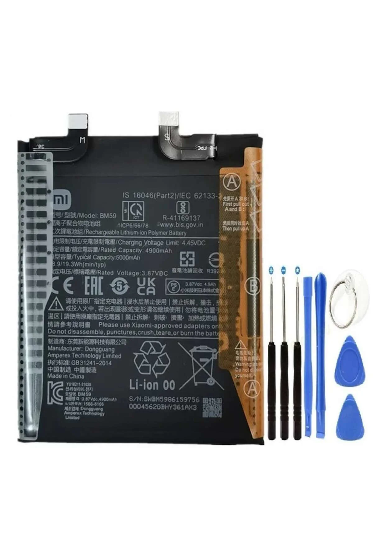 Xiaomi Mi 11t Batarya Pil Bm59 + Tamir Set 5000mah