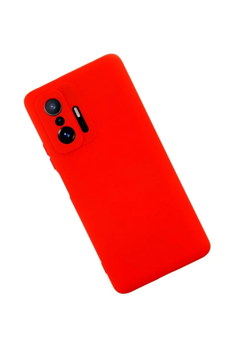 Xiaomi Mi 11T Pro Kılıf Nano içi Kadife Silikon - Kırmızı Xiaomi Mi 11T Pro Kılıf Nano içi Kadife Silikon - Kırmızı