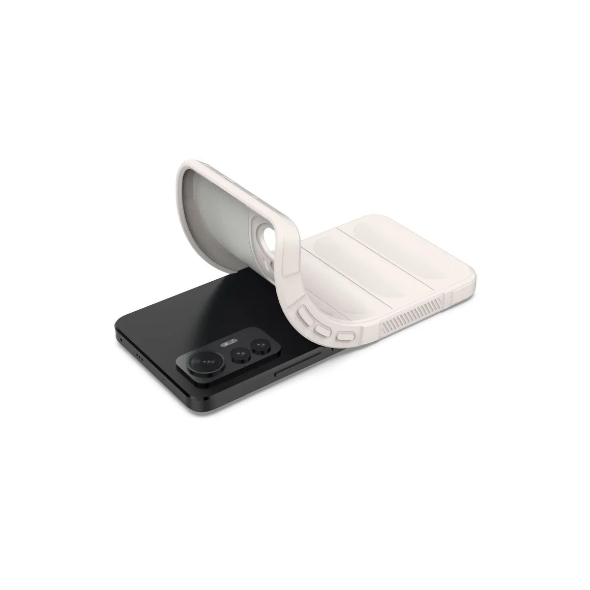 Xiaomi Mi 12 Lite Kılıf Optimum Silikon - Krem Xiaomi Mi 12 Lite Kılıf Optimum Silikon - Krem