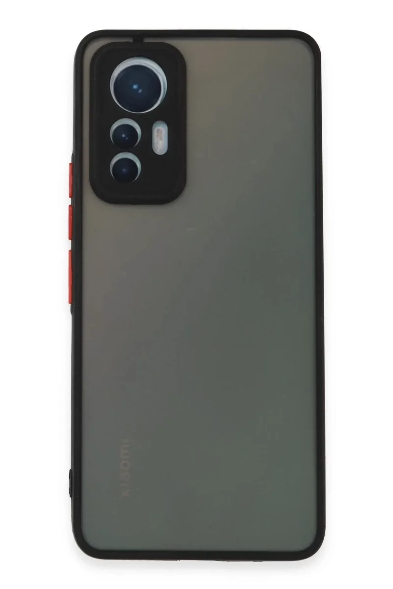 Xiaomi Mi 12 Lite Kılıf Montreal Silikon Kapak - Siyah Xiaomi Mi 12 Lite Kılıf Montreal Silikon Kapak - Siyah