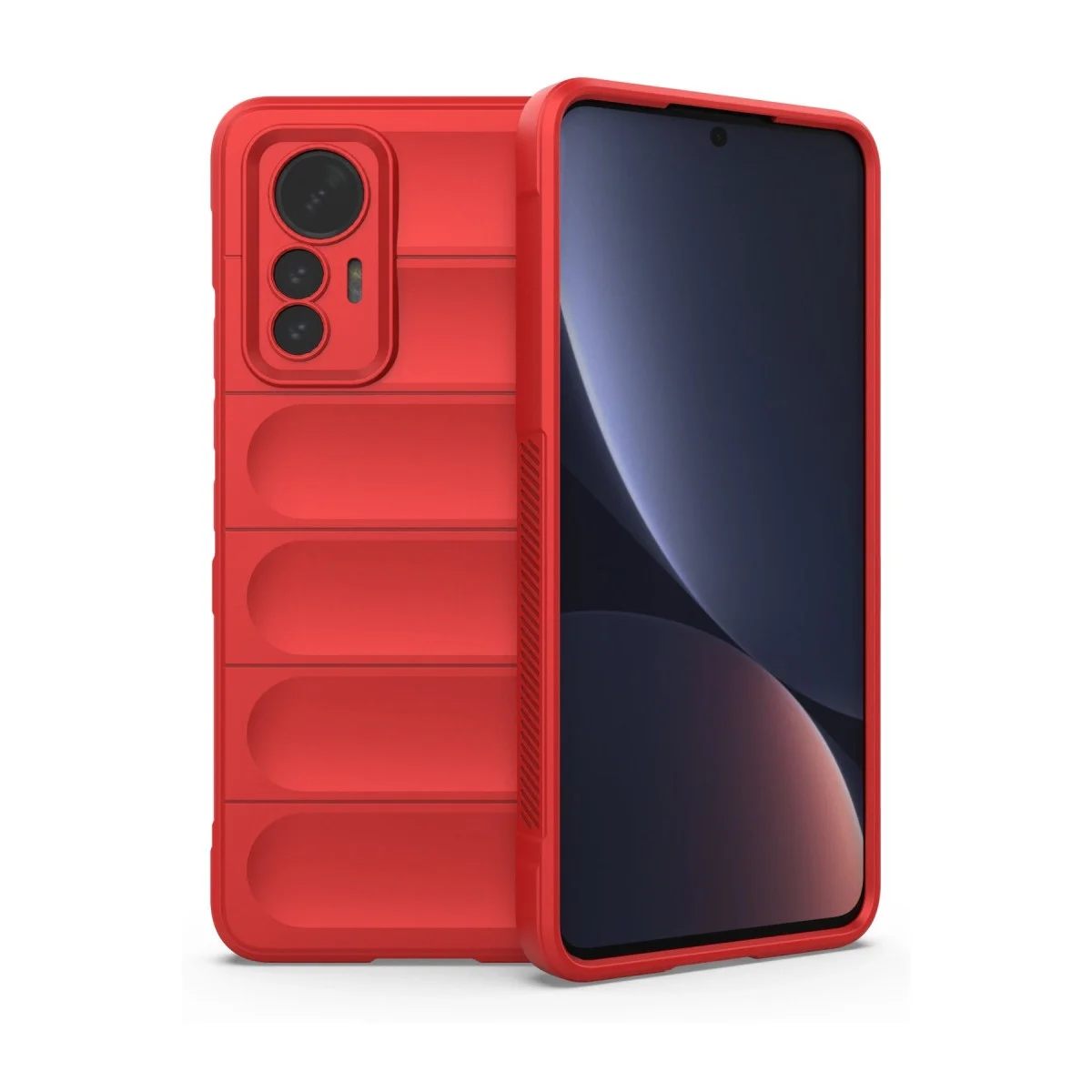 Xiaomi Mi 12 Lite Kılıf Optimum Silikon - Kırmızı Xiaomi Mi 12 Lite Kılıf Optimum Silikon - Kırmızı