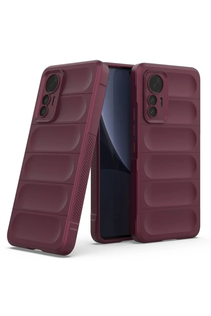 Xiaomi Mi 12 Lite Kılıf Optimum Silikon - Bordo