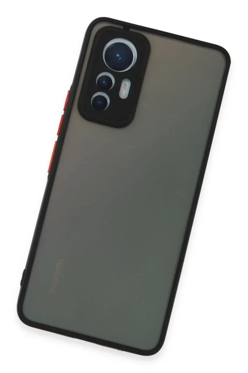 Xiaomi Mi 12 Lite Kılıf Montreal Silikon Kapak - Siyah Xiaomi Mi 12 Lite Kılıf Montreal Silikon Kapak - Siyah